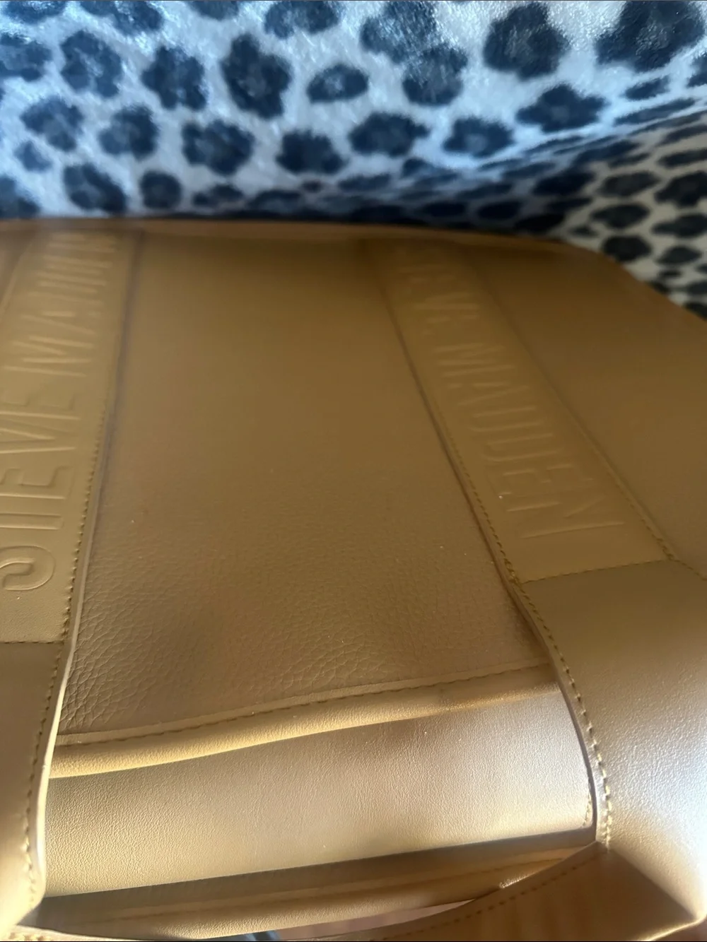 Steve Madden Camel/Tan Leather Laptop Tote